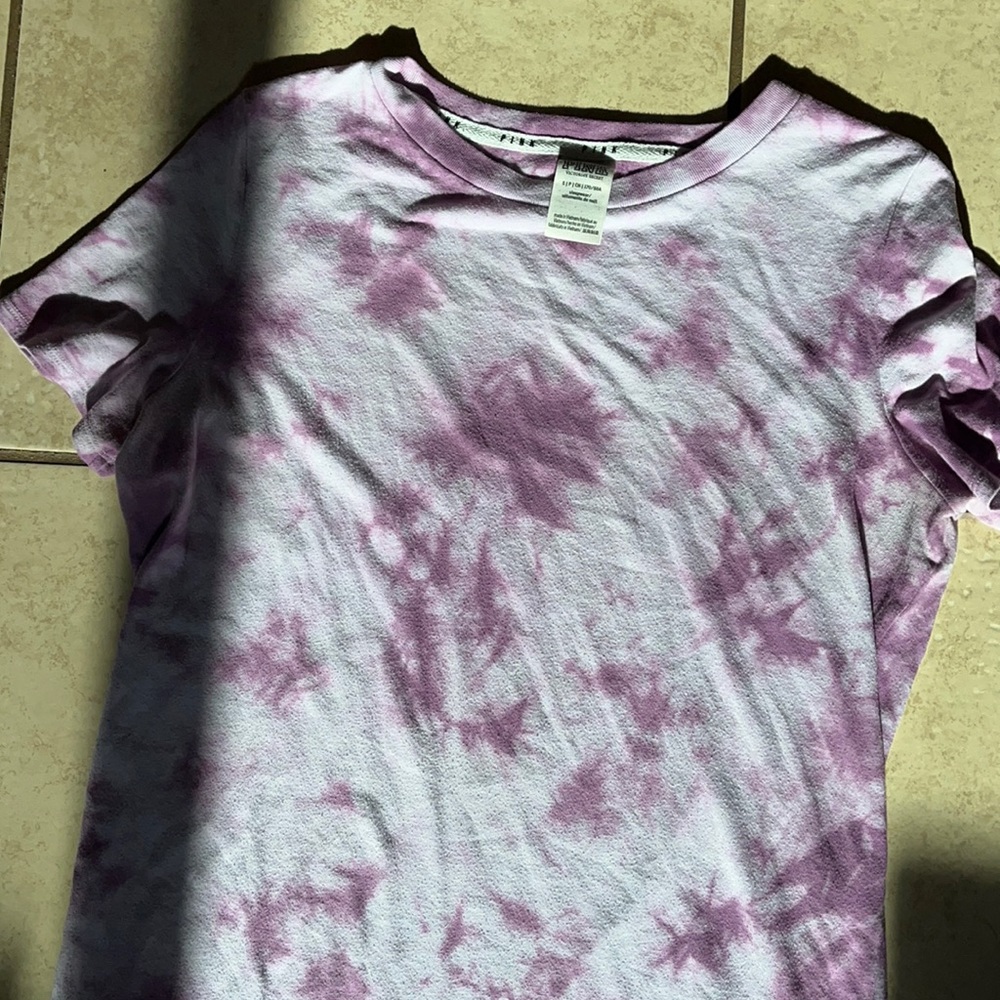 Tie dye purple PINK t shirt size small